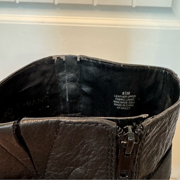 Arturo Chiang Black Leather Knee-High Boots Size 8.5 M - Picture 12 of 12